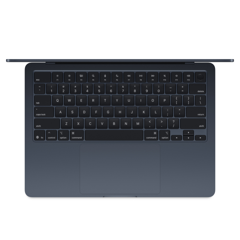 Apple MacBook Air 13" (M4, 2025), 16 ГБ/256 Гб, Полуночный черный