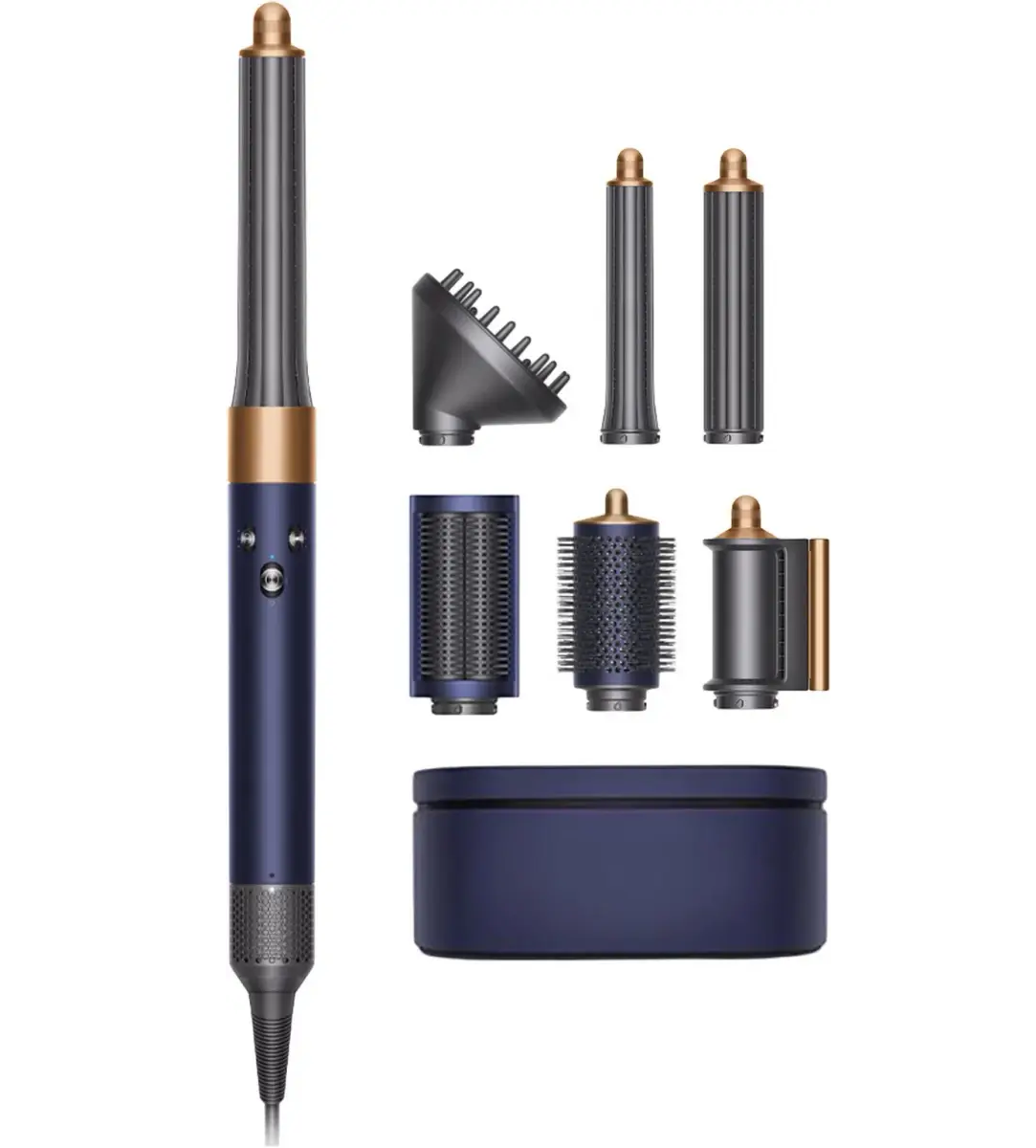 Стайлер для волос Dyson AirWrap Complete Long Diffuse HS05, Prussian Blue/Rich Copper (с насадкой-диффузором)