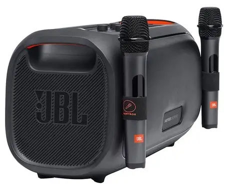 Беспроводная колонка JBL Partybox On-The-Go с двумя микрофонами