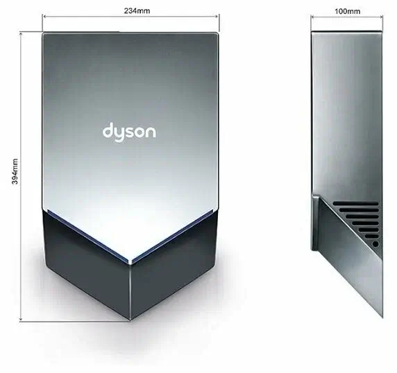 Сушилка для рук Dyson Airblade V Hand Dryer HU02, Nickel