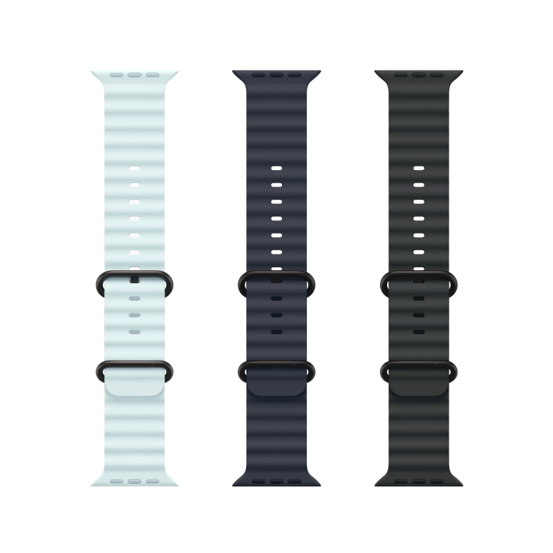 Apple Watch Ultra 2, 49 мм, корпус из титана цвета Чёрный (Black Titanium), ремешок Ocean, цвет черный