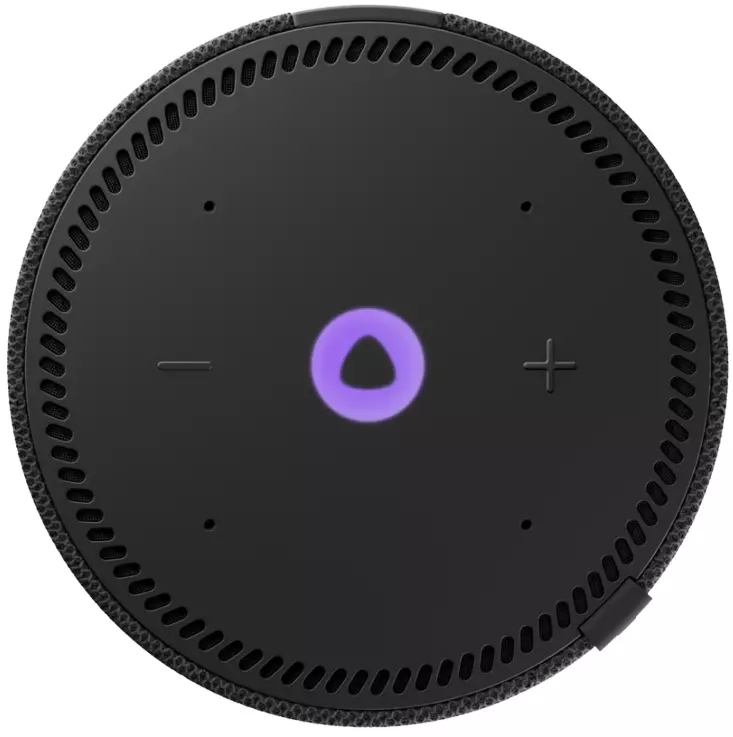 Умная колонка Яндекс Станция Мини 2 с часами, черный оникс