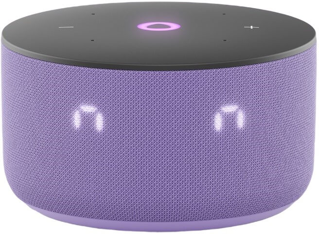 Умная колонка Яндекс Станция Мини 3 с часами, лиловый