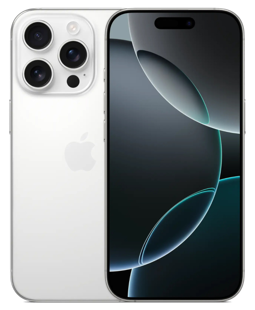 Apple iPhone 16 Pro SIM + eSIM, 512 Гб, Белый (White Titanium) (Без RuStore)