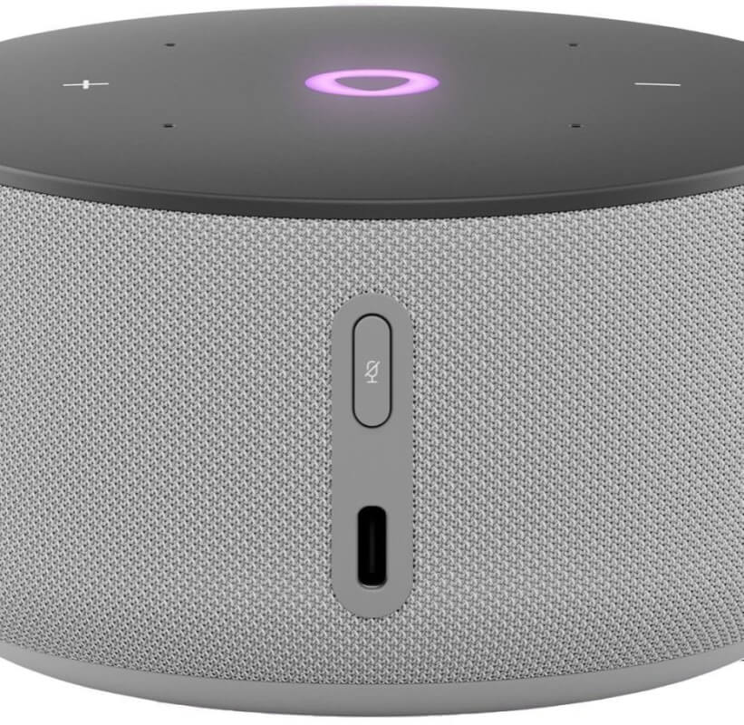 Умная колонка Яндекс Станция Мини 3 с часами, серый