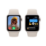 Apple Watch SE, 44 мм, корпус из алюминия цвета Сияющая звезда, ремешок спортивный, цвет сияющая звезда, M/L