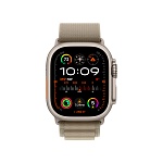 Apple Watch Ultra 2, 49 мм, корпус из титана цвета Серый (Natural Titanium), ремешок Alpine оливкового цвета, M