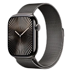 Apple Watch Series 10, 46 мм, корпус из алюминия цвета Графит, ремешок Milanese, цвет графит, M/L