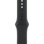 Apple Watch Series 11, 46 мм, корпус из алюминия цвета Чёрный оникс, ремешок спортивный, цвет черный, M/L