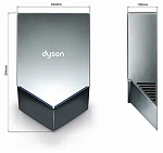 Сушилка для рук Dyson Airblade V Hand Dryer HU02, Nickel