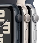 Apple Watch SE, 44 мм, корпус из алюминия цвета Сияющая звезда, ремешок спортивный, цвет сияющая звезда, M/L