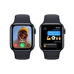 Apple Watch SE, 44 мм, корпус из алюминия цвета Тёмная ночь (Midnight), ремешок спортивный, цвет тёмная ночь (midnight), M/L