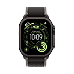 Apple Watch Ultra 3, 49 мм, корпус из титана цвета Чёрный (Black Titanium), ремешок Trail, цвет черный, S/M