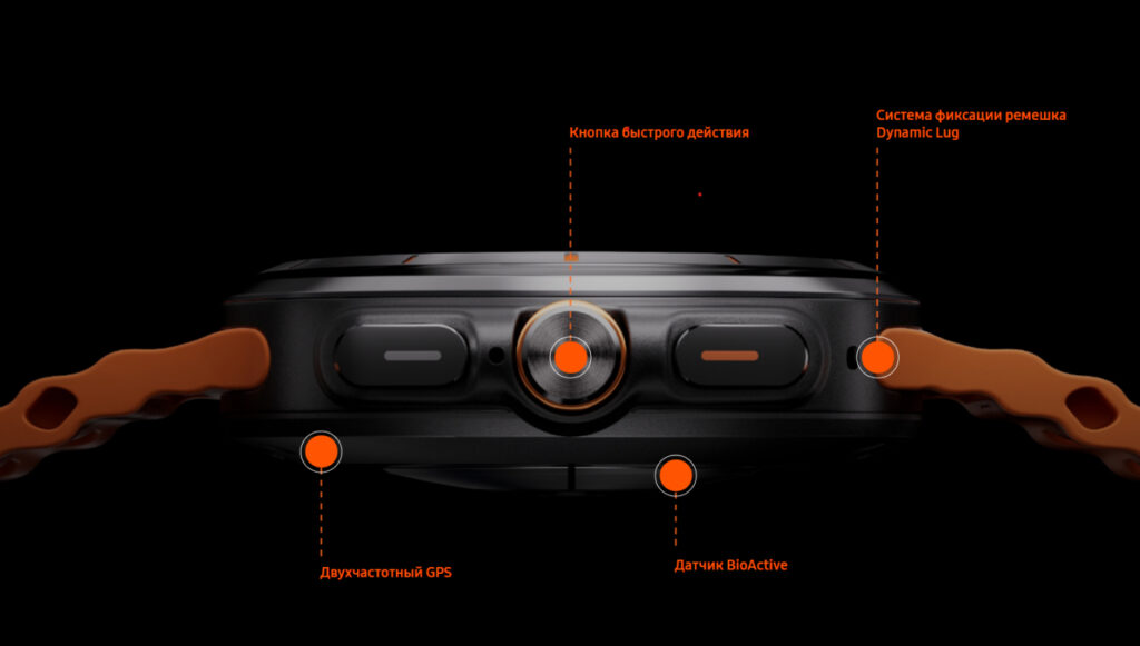 Смарт-часы Samsung Galaxy Watch Ultra 2024 LTE 47 мм, Titanium Silver №3